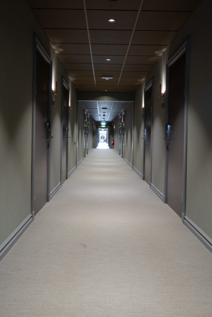 Korridor i Högbo brukshotell